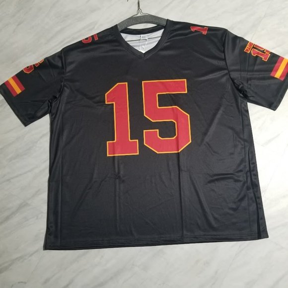 TRAVIS KELCE 87 - KANSAS CITY CHIEFS RED PRINTED FOOTBALL JERSEY - Picture 11 of 16